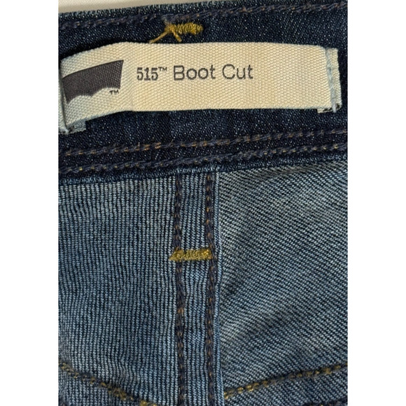 Womens Levis 515 Boot Cut 30 x 32 Jeans Medium Wash Stretch Denim Size 8‎ - Picture 6 of 11